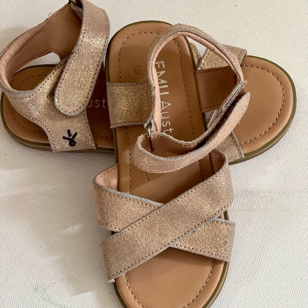 Emu Australia kids rose gold girls sandals
